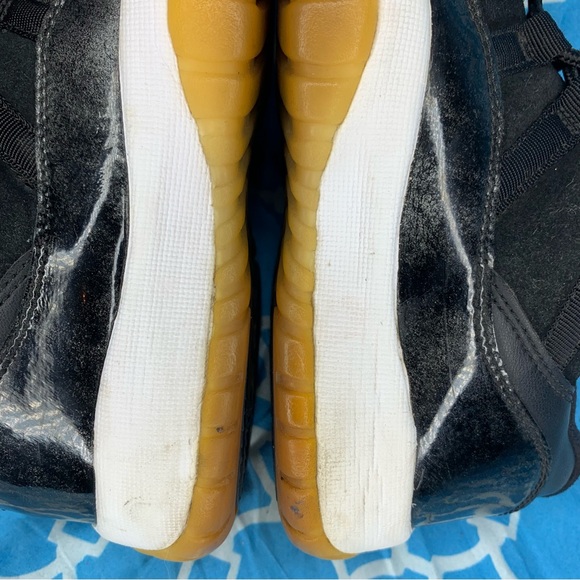Nike Women’s size 8 Air Jordan 11 low Barons Retro OG gum wmns sneakers black 8w - Picture 9 of 11